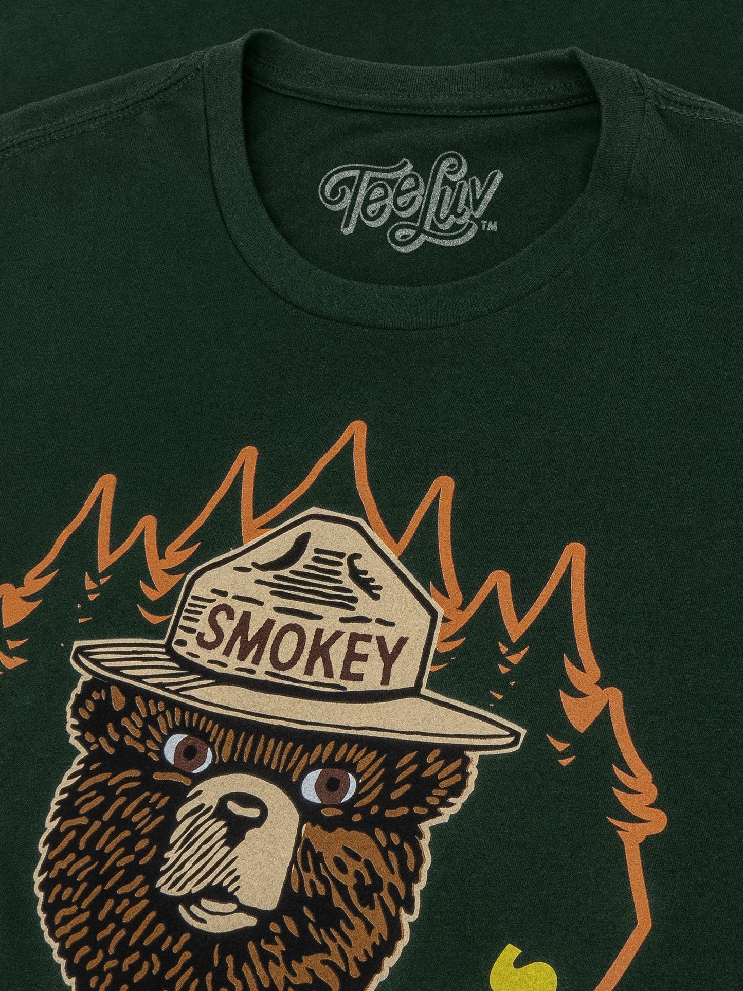Smokey Bear Keep It Green Prevent Wildfires Mens T Shirt Forest Green