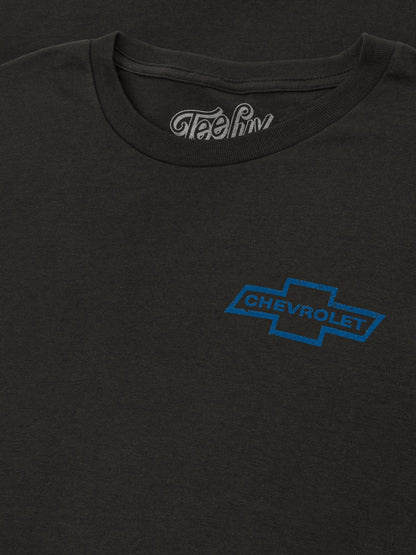 Faded Chevrolet 72 Camaro Front and Back Print Mens T Shirt Vintage Black
