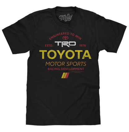 Toyota TRD Motor Sports Racing Development Mens T Shirt Black