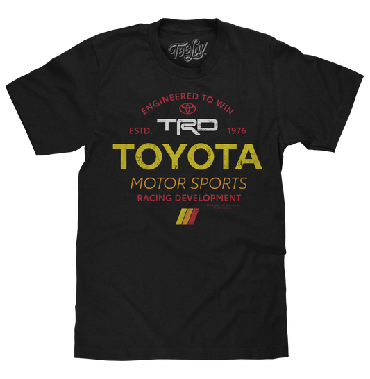 Toyota TRD Motor Sports Racing Development Mens T Shirt Black