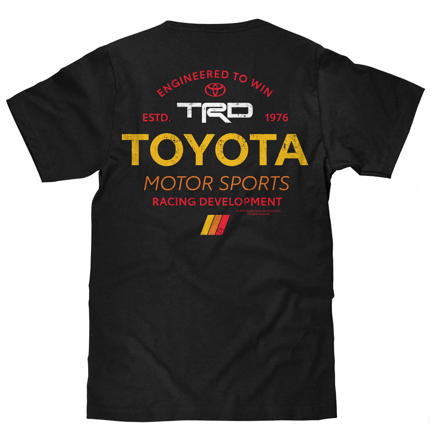 Toyota Racing Development TRD Front and Back Print Mens T Shirt Black