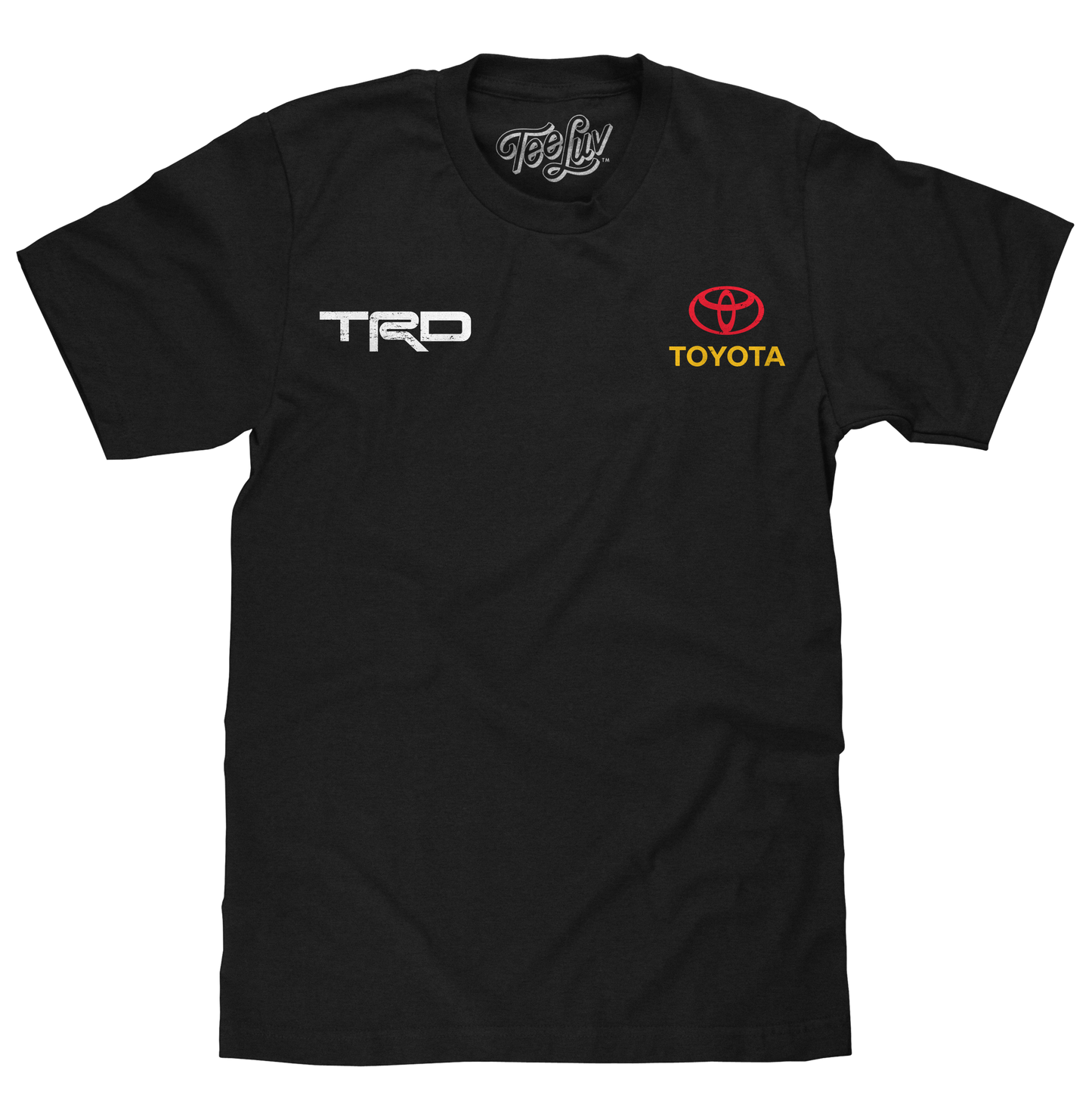 Toyota Racing Development TRD Front and Back Print Mens T Shirt Black
