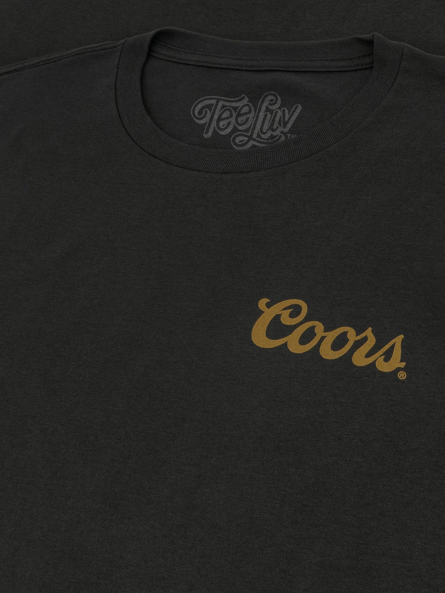 Coors Banquet Beer Double Sided Brewery Logo Mens T Shirt Vintage Black