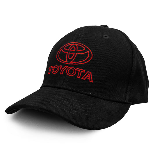 Toyota Oval Car Emblem Adjustable Baseball Cap Black