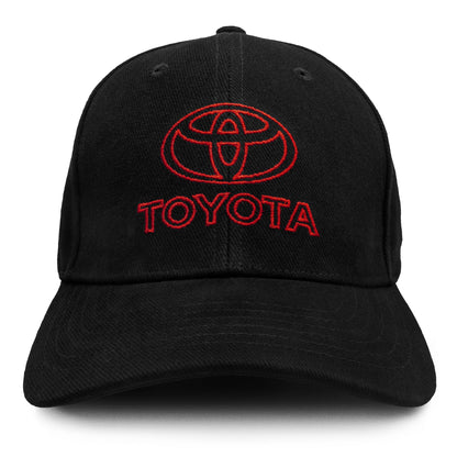 Toyota Oval Car Emblem Adjustable Baseball Cap Black