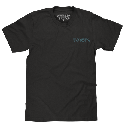 Toyota Supra Double Sided 80s Graphic Mens T Shirt Black