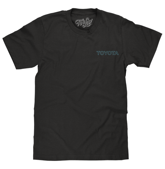 Toyota Supra Double Sided 80s Graphic Mens T Shirt Black