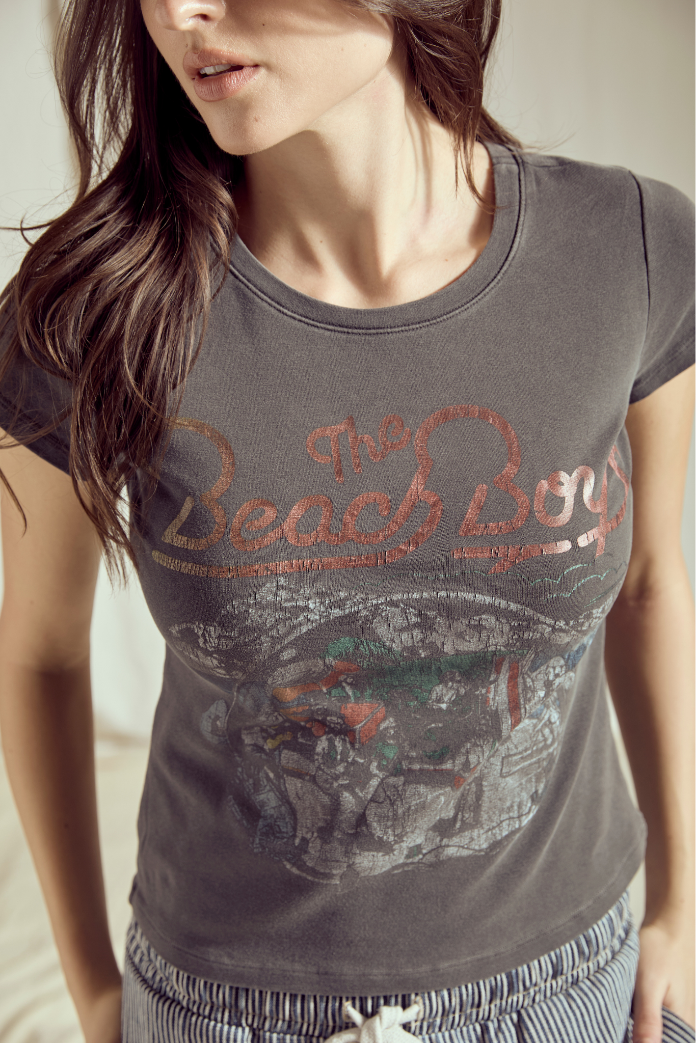 The Beach Boys Concert Tee Womens T Shirt Vintage Black