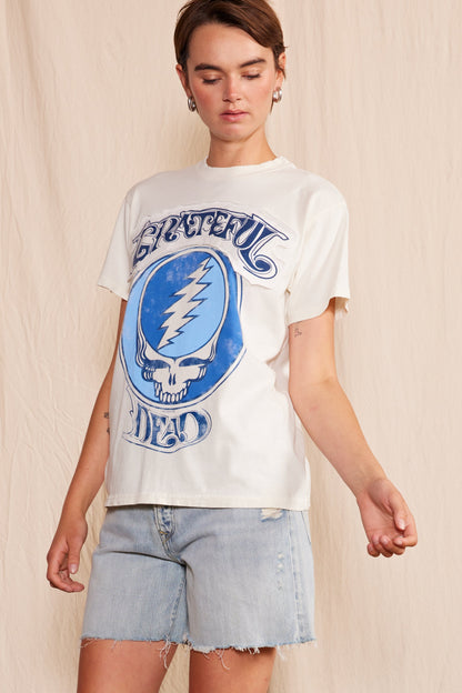 Grateful Dead Stella Blue Tee Womens T Shirt White