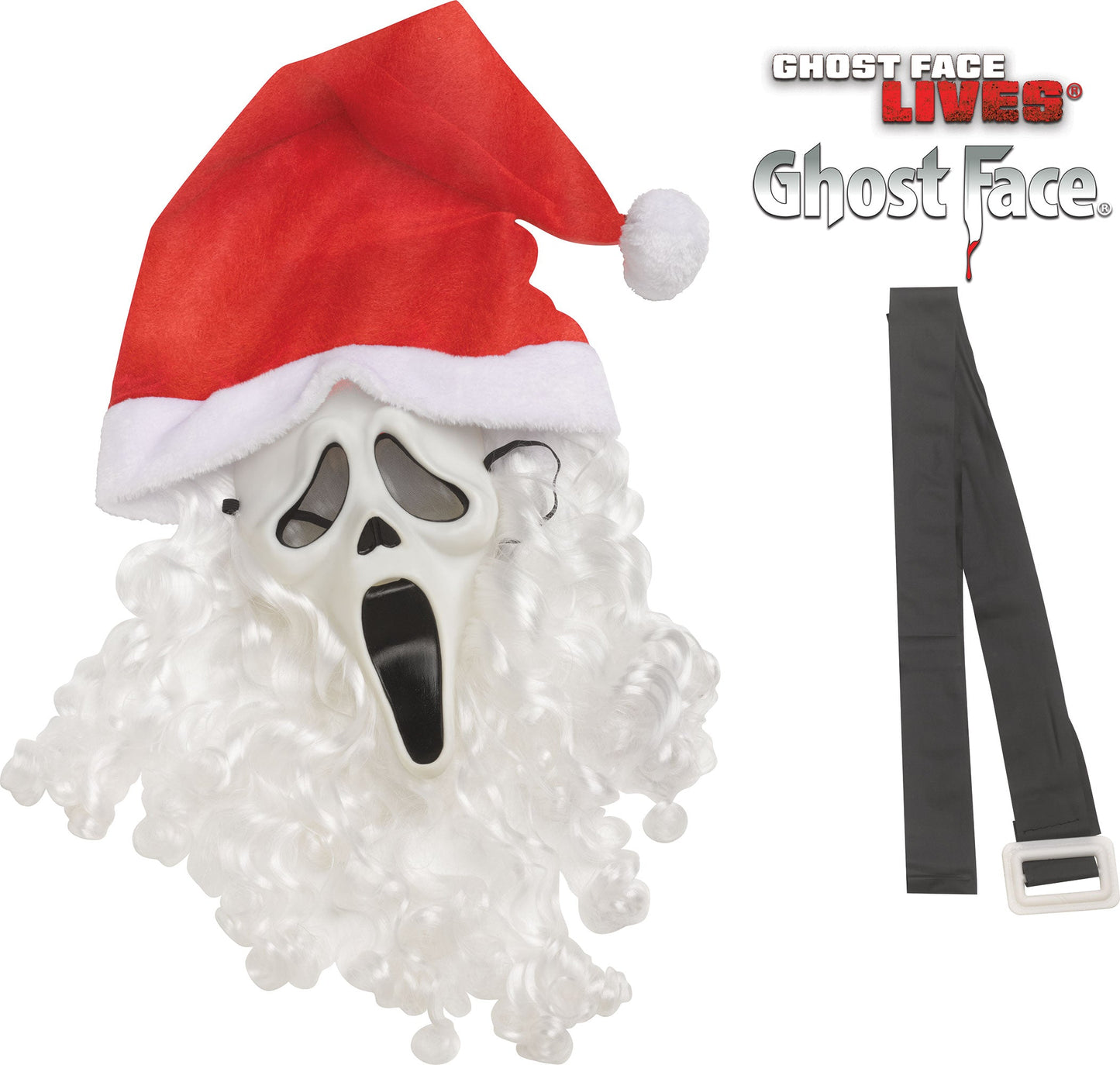 Pub Crawl Santa Ghost Face Scream Adult Costume