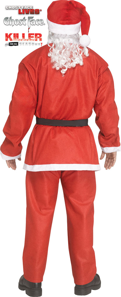 Pub Crawl Santa Ghost Face Scream Adult Costume