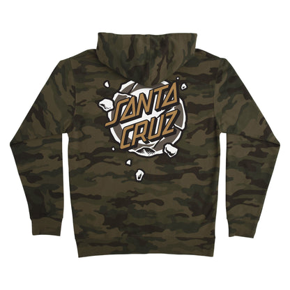 SANTA CRUZ ROSKOPP DESTRUCT DOT ZIP-UP SWEATSHIRT
