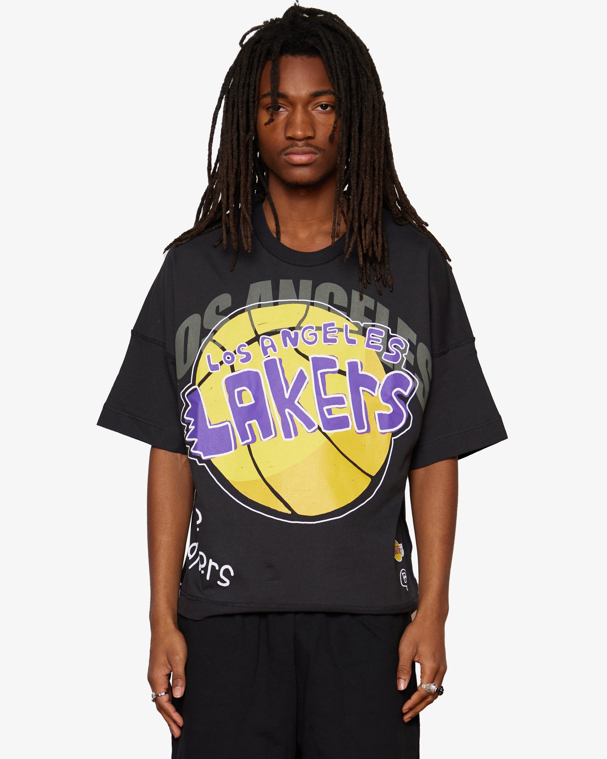 B2SS Los Angeles Lakers NBA Tee Mens T Shirt Black