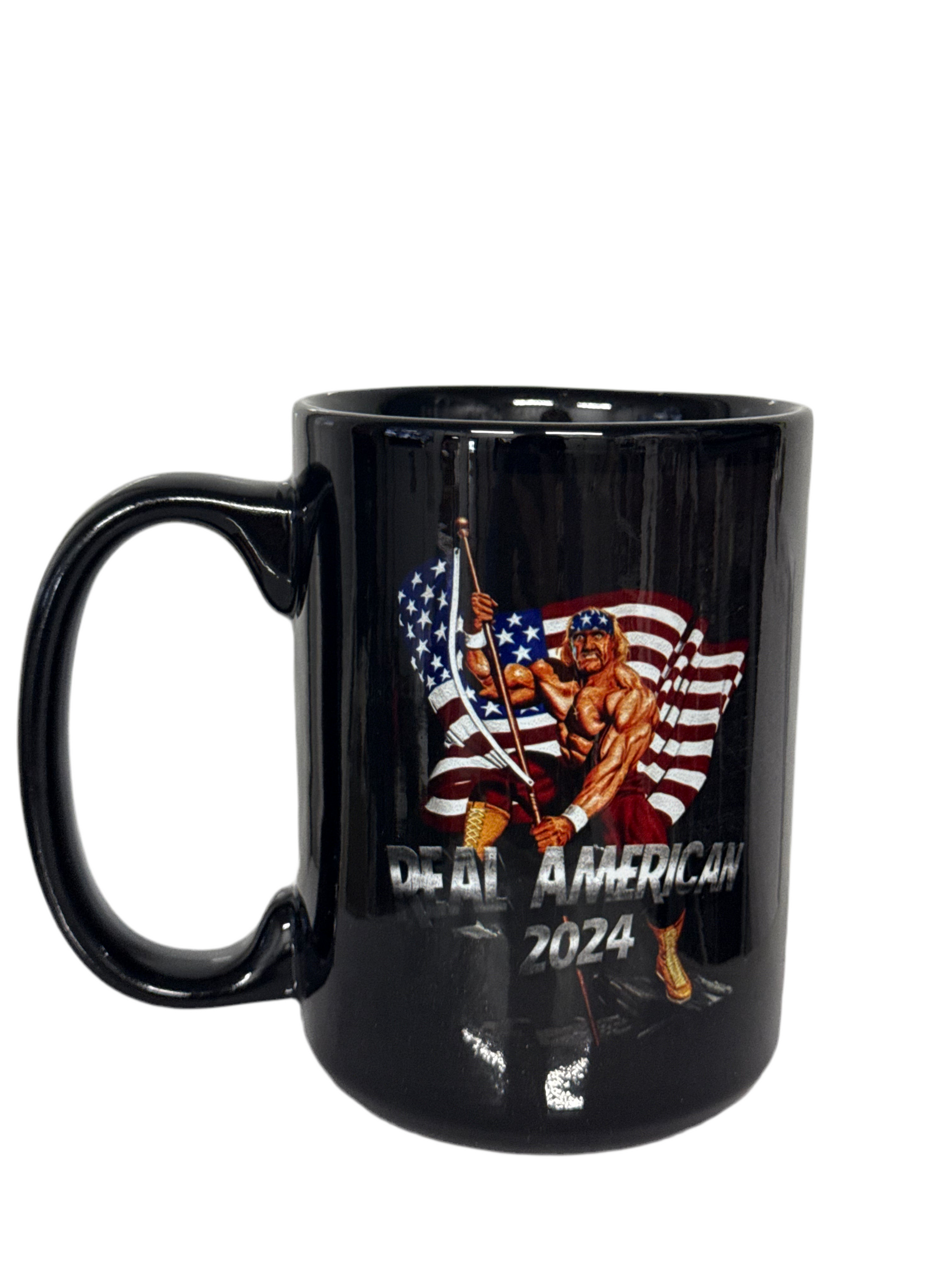 Hulk Hogan Real American Victory 2024 Coffee Mug Black