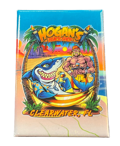 Hulk Hogan Hogan's Beach Shop Shark Hammock HBS Flat Magnet