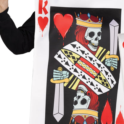 King & Queen of Hearts Card Adult Couples Costume Set