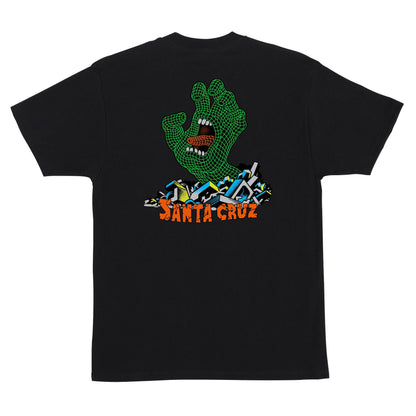 Santa Cruz Jeff Kendall Grid Hand Mens T Shirt