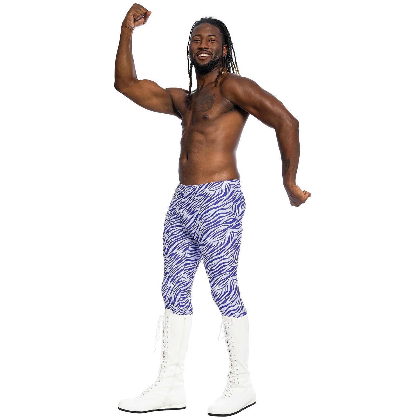 Macho Man Randy Savage Wrestler Madness Halloween Costume Cosplay Spandex Pants