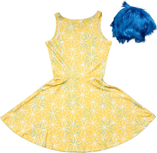 Juniors Joy Cartoon Character Halloween Cosplay 2-Piece Costume Set