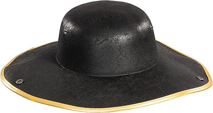 Pirate Hat Faux Leather Tricorn Colonial Renaissance Halloween Costume Cosplay Accessory