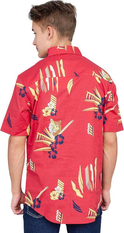 Scarface Tony Montana Hawaiian Adult Costume Button Up Shirt