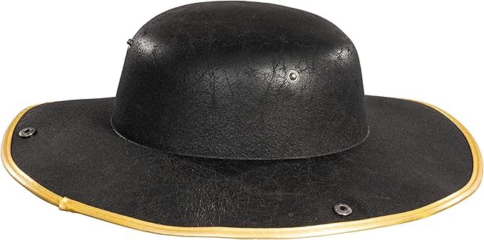 Pirate Hat Faux Leather Tricorn Colonial Renaissance Halloween Costume Cosplay Accessory