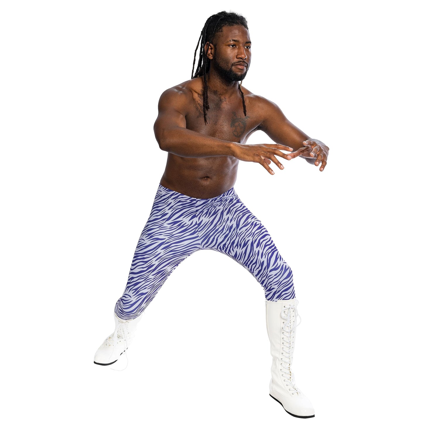Macho Man Randy Savage Wrestler Madness Halloween Costume Cosplay Spandex Pants