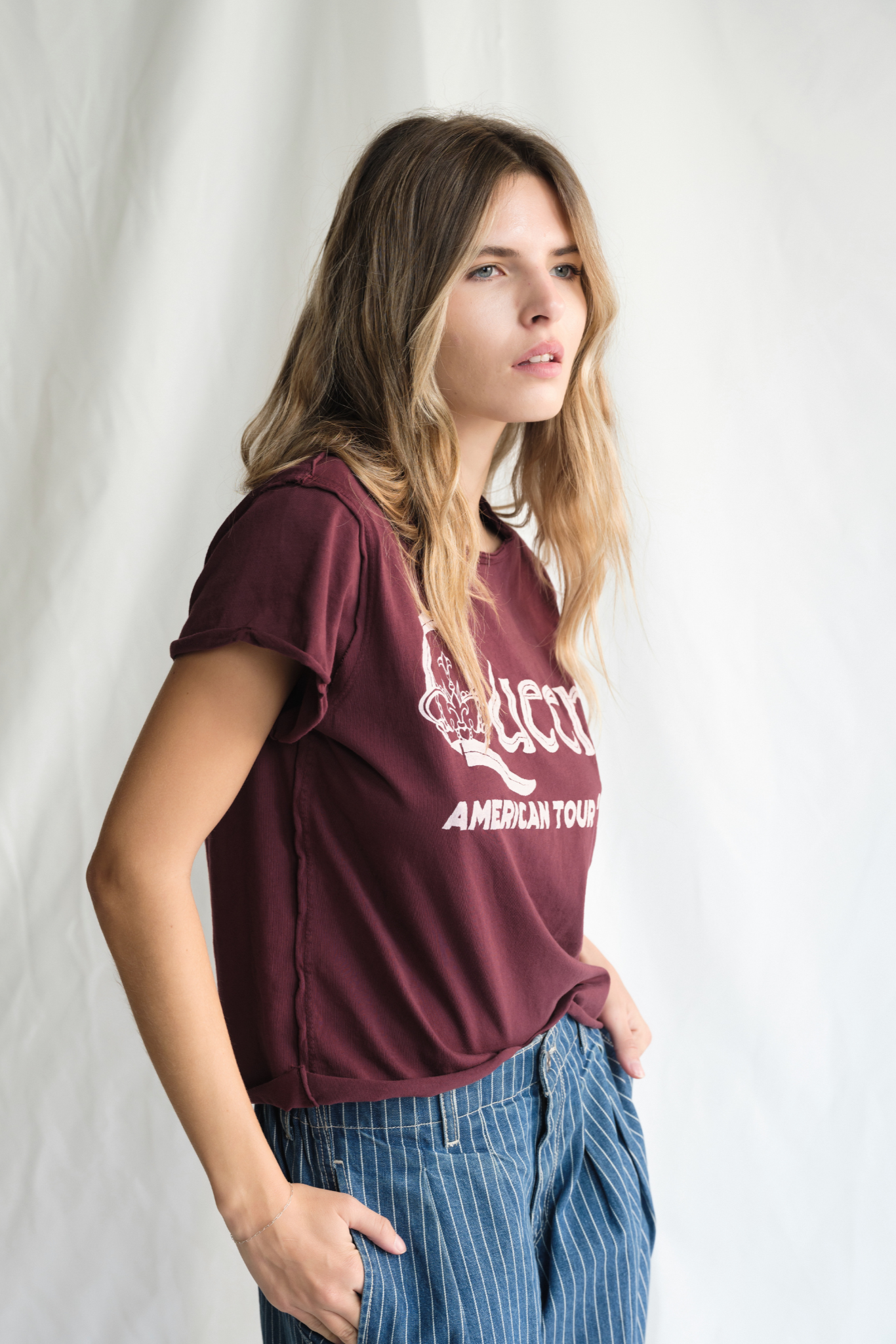 Queen American Tour 77 Top Womens T Shirt