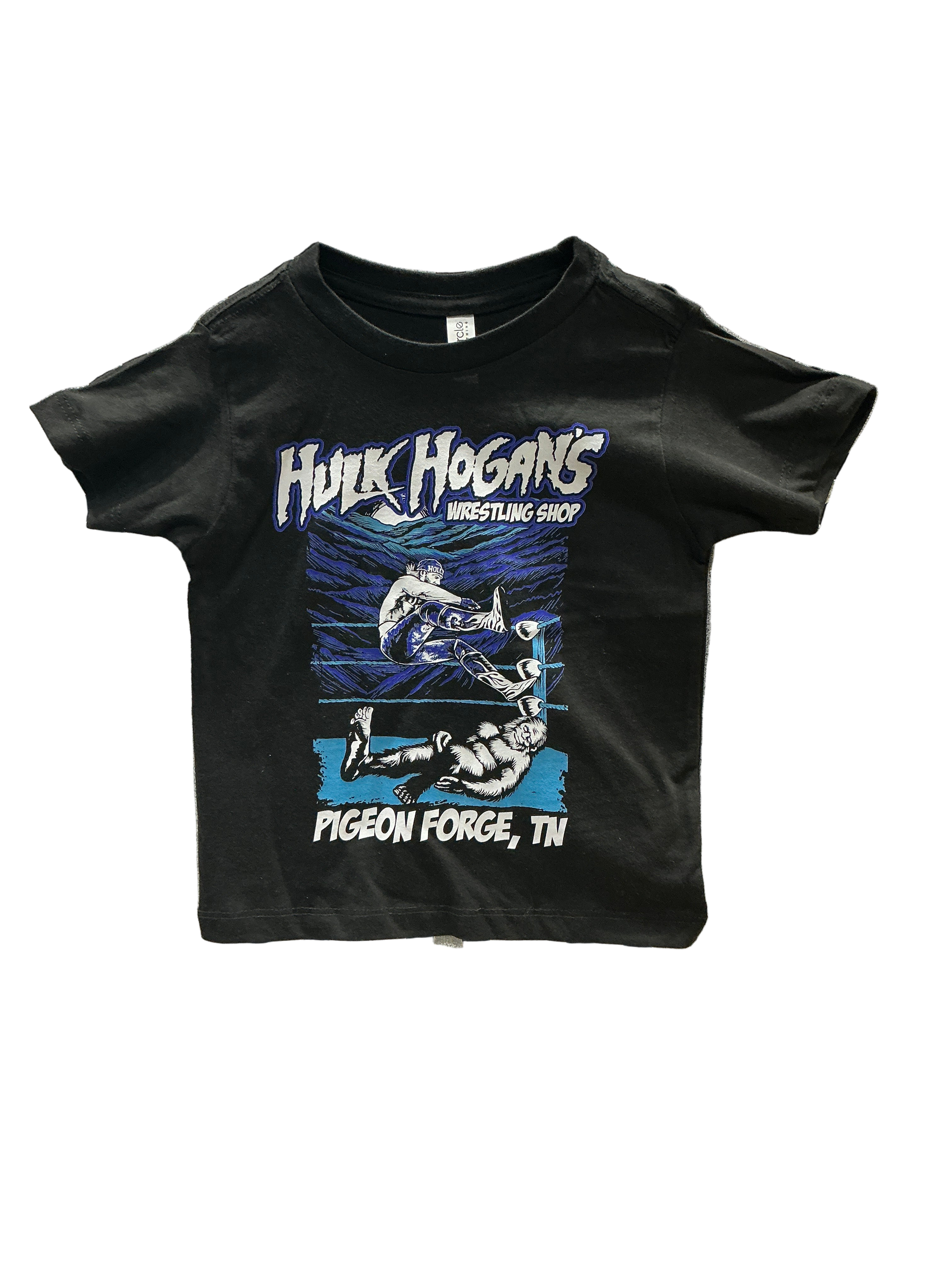 Hulk Hogan Atomic Leg Drop Toddler Youth Kids T Shirt Black
