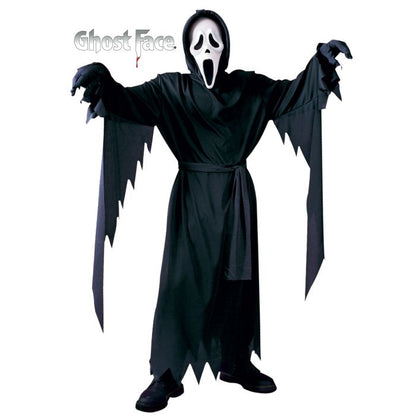 Child Ghost Face Scream Costume One Size