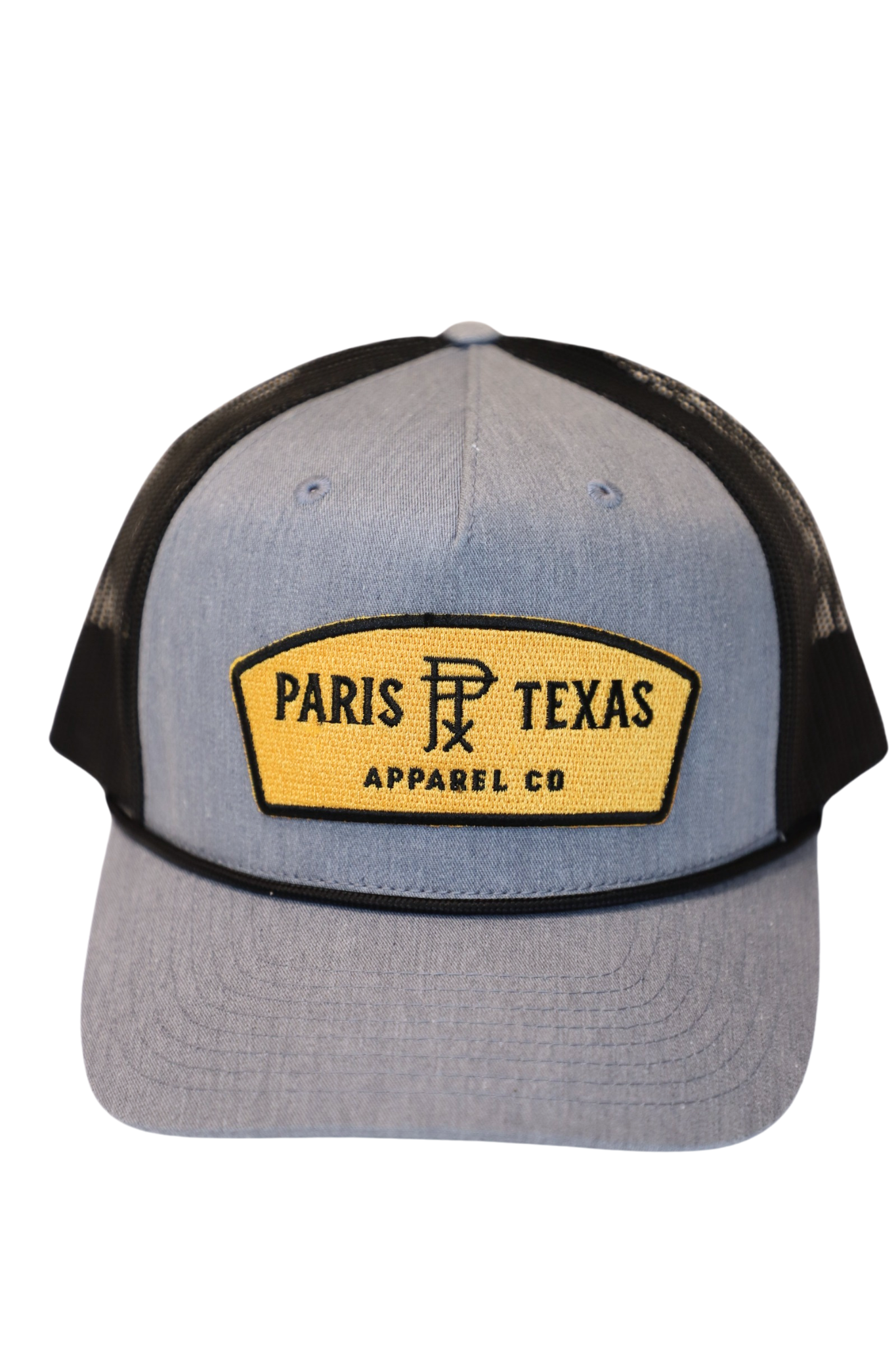 Paris Texas Apparel Co. PTX Patch Trucker Hat Heather Grey