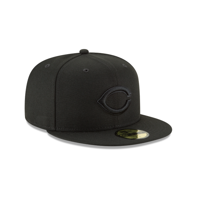 Cincinnati Reds - 59Fifty Basic Black on Black Hat New Era