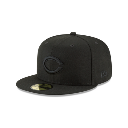 Cincinnati Reds - 59Fifty Basic Black on Black Hat New Era
