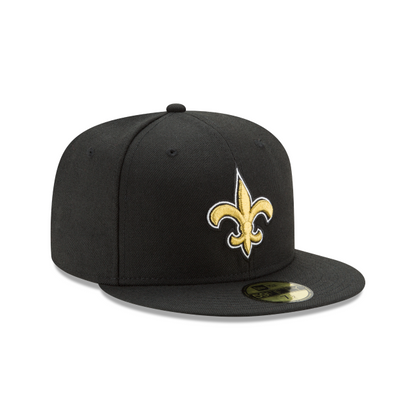 New Orleans Saints - 59Fifty Black Hat New Era