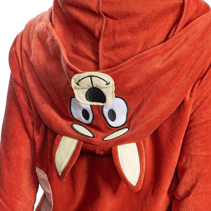 Adult Unisex Playful Colorful Dog Adult Halloween Costume Cosplay Zip Up Pajama Jumpsuit