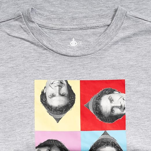 Heather Grey Squares Juniors T Shirt Tee