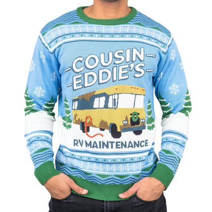 National Lampoon Christmas Vacation Blue Eddies Ugly Christmas Sweater