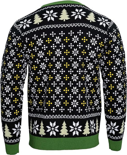 T-Rex DJ Holiday Dinosaur Sweater
