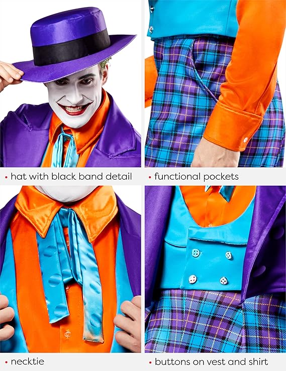 Deluxe Joker DC 1989 Batman Mens Costume