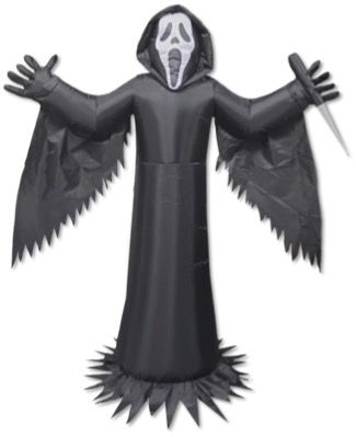 6 FT Ghost Face Lawn Light Up Inflatable