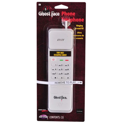 Ghost Face Phone with Sound Accessory Prop