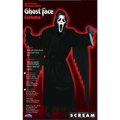 Men's Ghost Face Scream Adult Costume