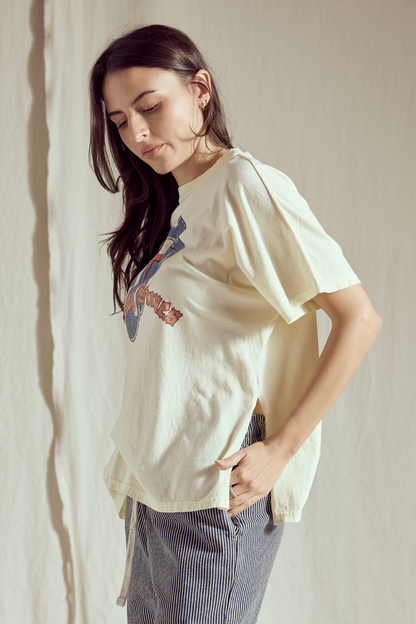 Rolling Stones Old English Tee Womens T Shirt White