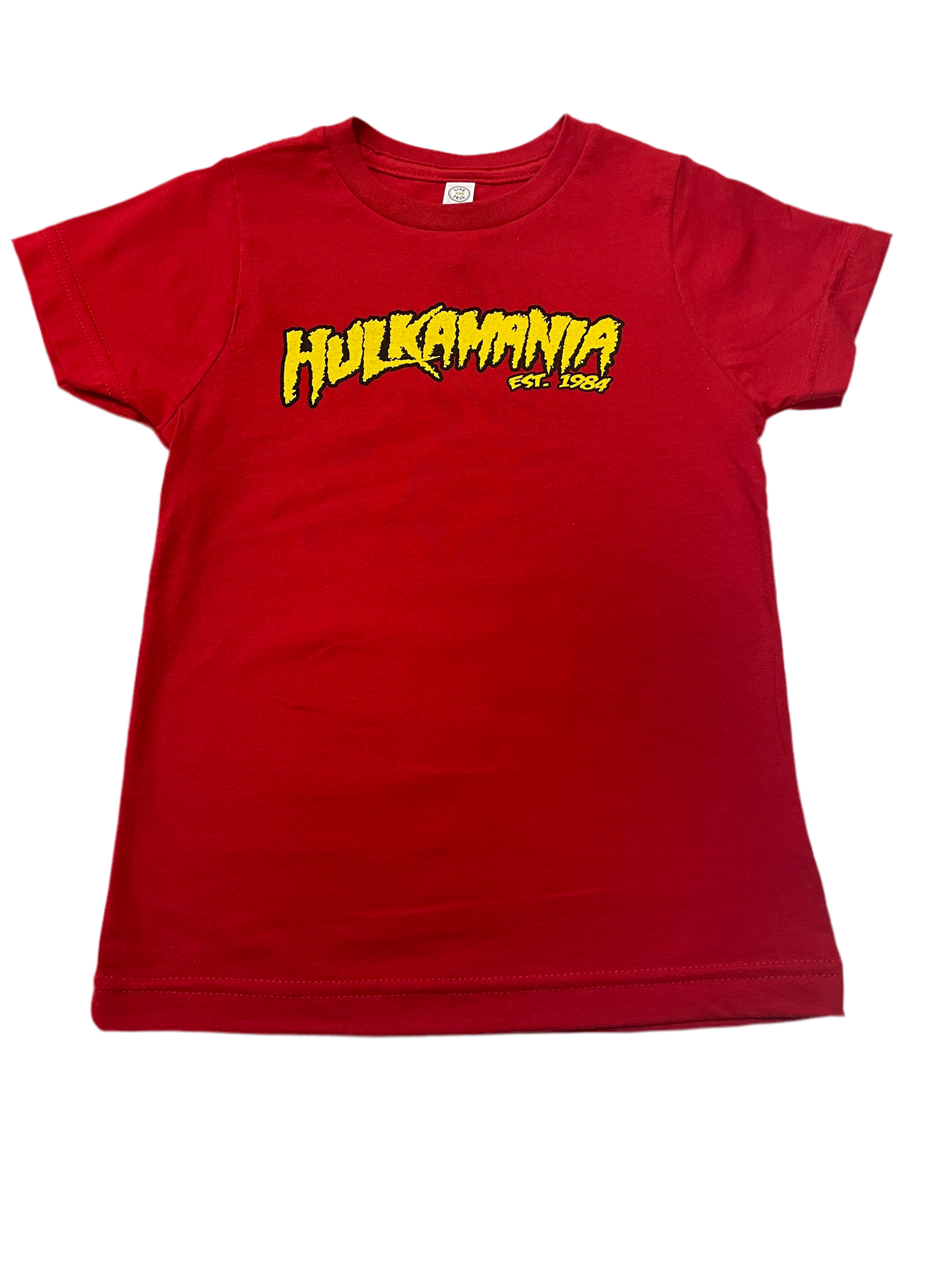Hulk Hogan Hulkamania Youth Kids T Shirt Red