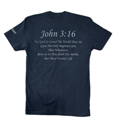 Hulk Hogan John 3:16 Reflective Mens T Shirt Black
