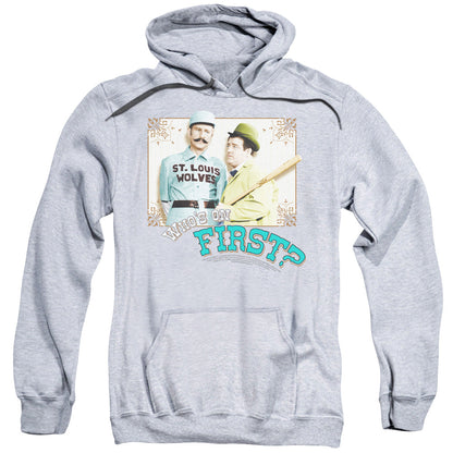 Abbott & Costello Whos On First Mens Hoodie Athletic Heather