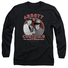 Load image into Gallery viewer, Abbott &amp; Costello Bad Boy Mens Long Sleeve Shirt Black
