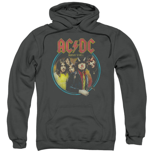 AC/DC Highway To Hell Mens Hoodie Charcoal