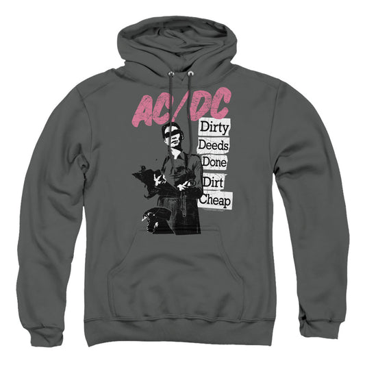 Acdc Dirty Deeds Mens Hoodie Charcoal
