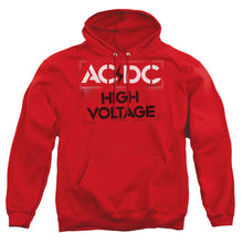 Load image into Gallery viewer, Acdc High Voltage Stencil Mens Hoodie Red
